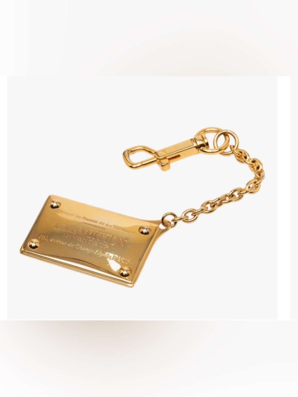 Louis Vuitton Authentic Inventeur keychain and bag charm